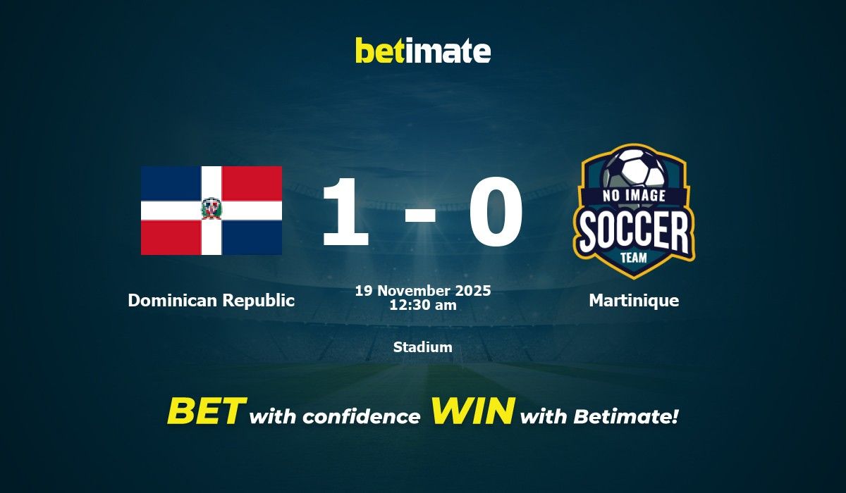 República Dominicana vs Martinica: Pronóstico, cuotas y consejos de ...