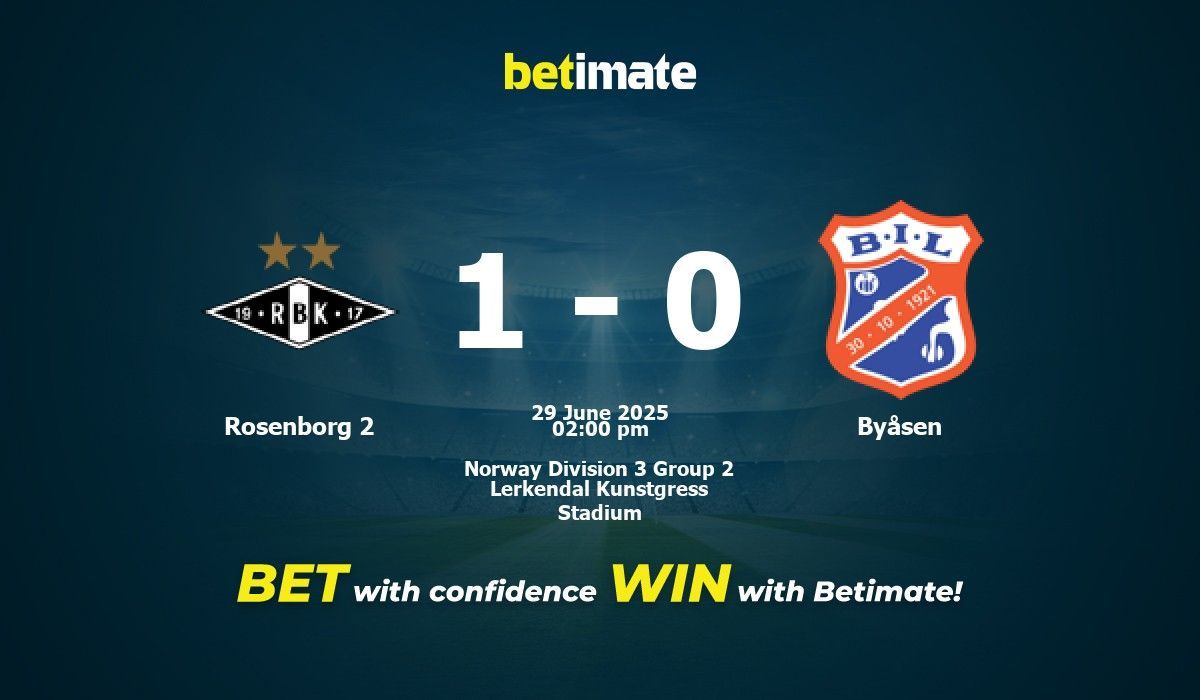 Predicciones, cuotas y consejos de apuestas para Rosenborg 2 vs Byåsen ...