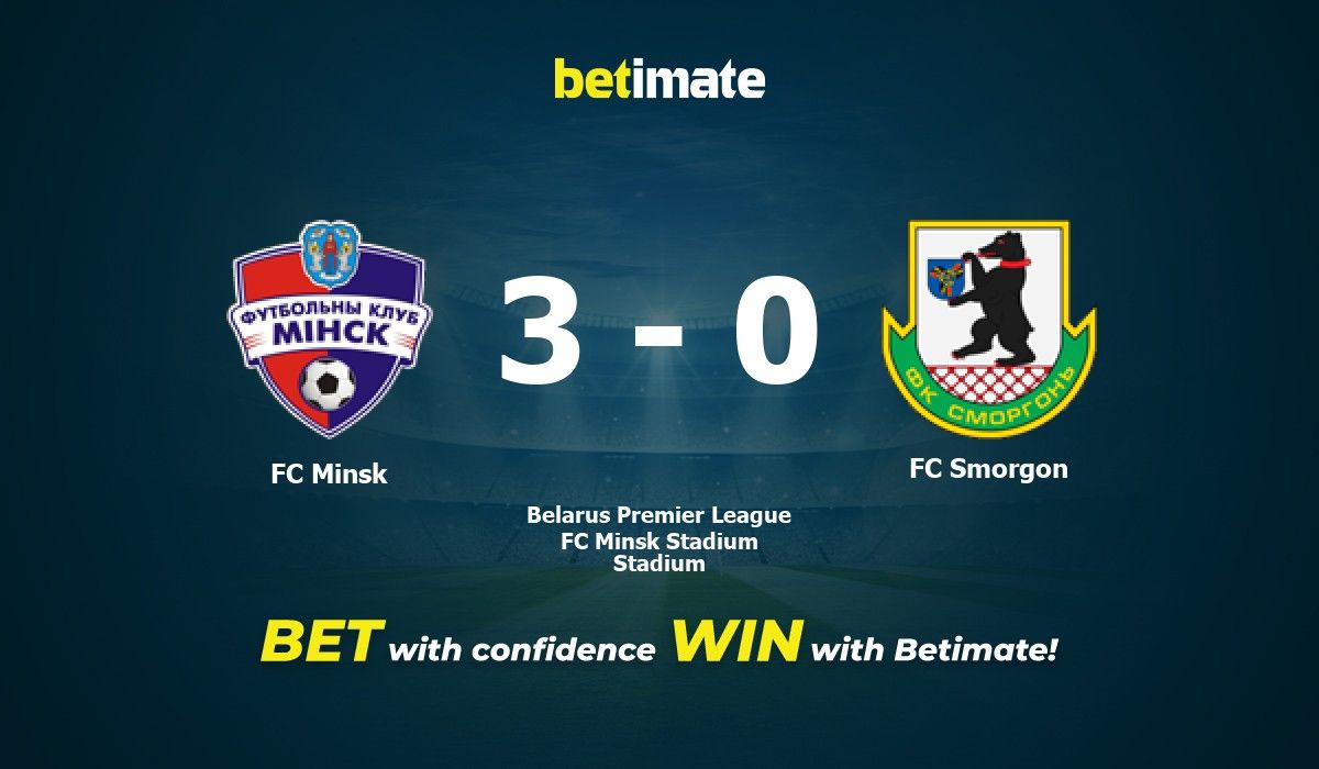 FC Minsk vs FC Smorgon Prediction, Odds & Betting Tips 06/10/2023