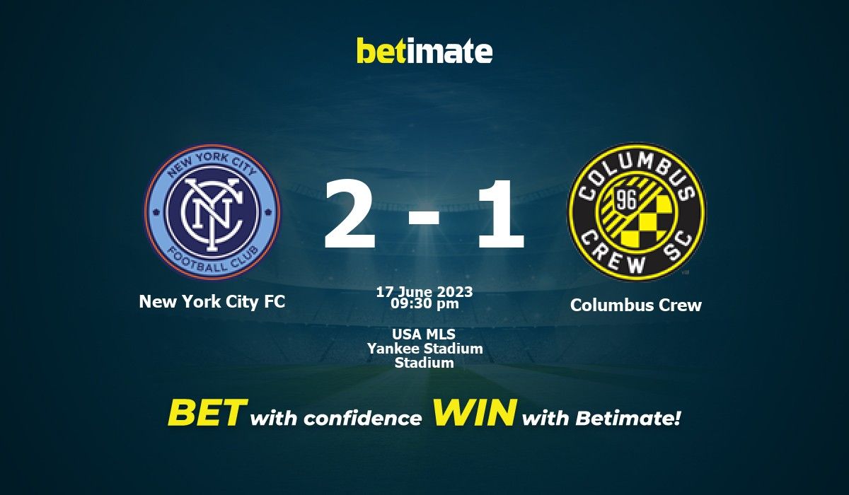 New York City FC vs Columbus Crew ennuste, kertoimet ja