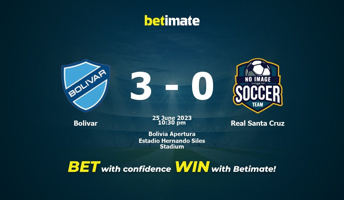 Bolivar vs Real Santa Cruz Prediction Odds Betting Tips 06 25 2023