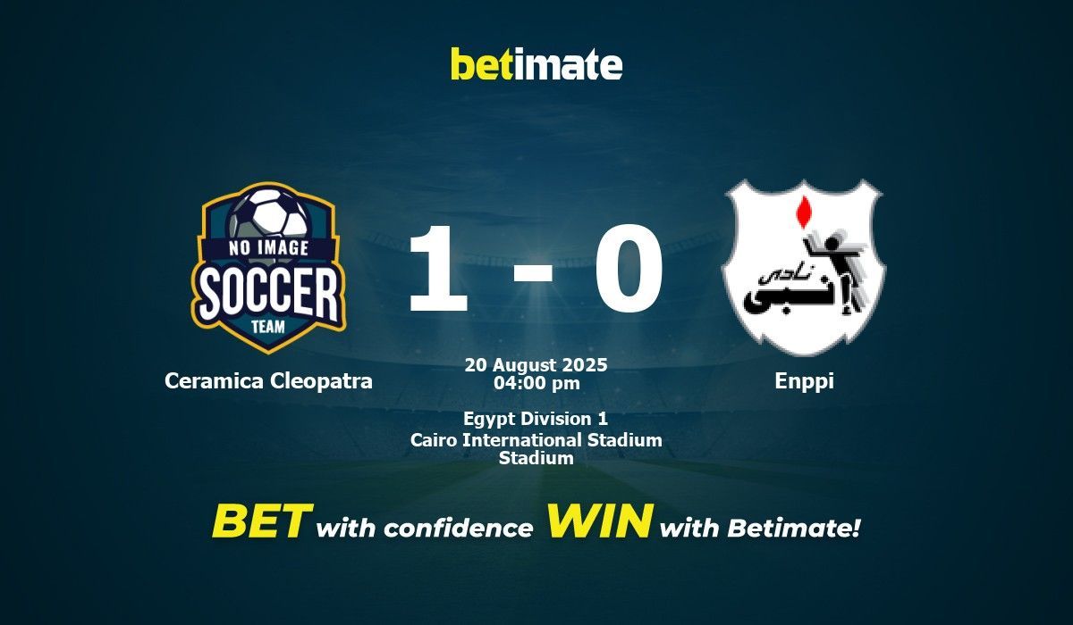 Pronostic, cotes et conseils de paris pour Ceramica Cleopatra vs Enppi ...