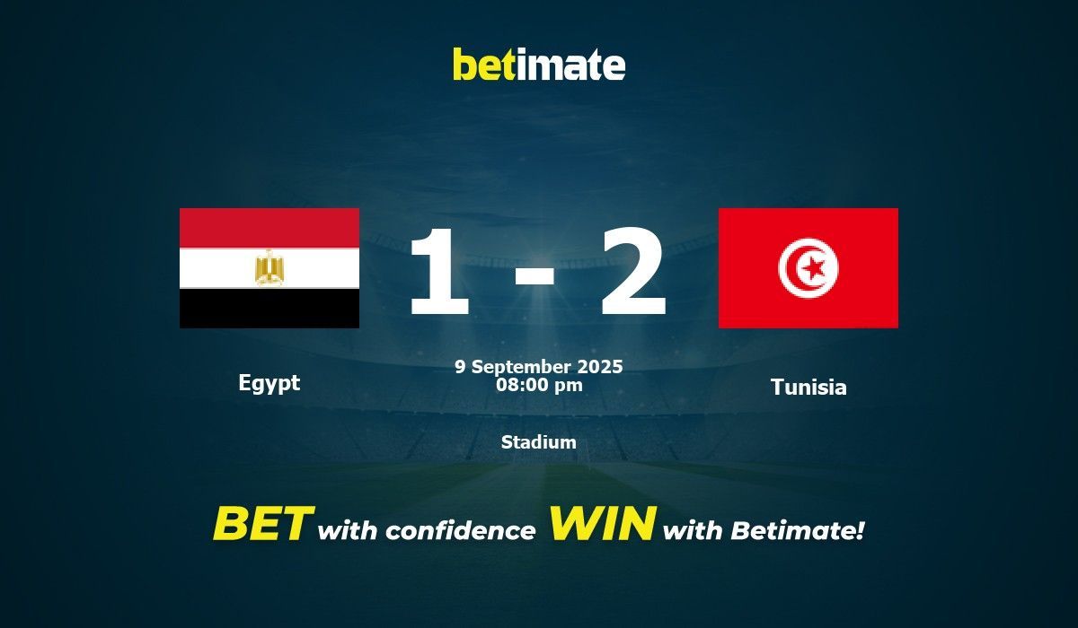 Pronostic, cotes et conseils de paris Égypte - Tunisie (09/09/2025)