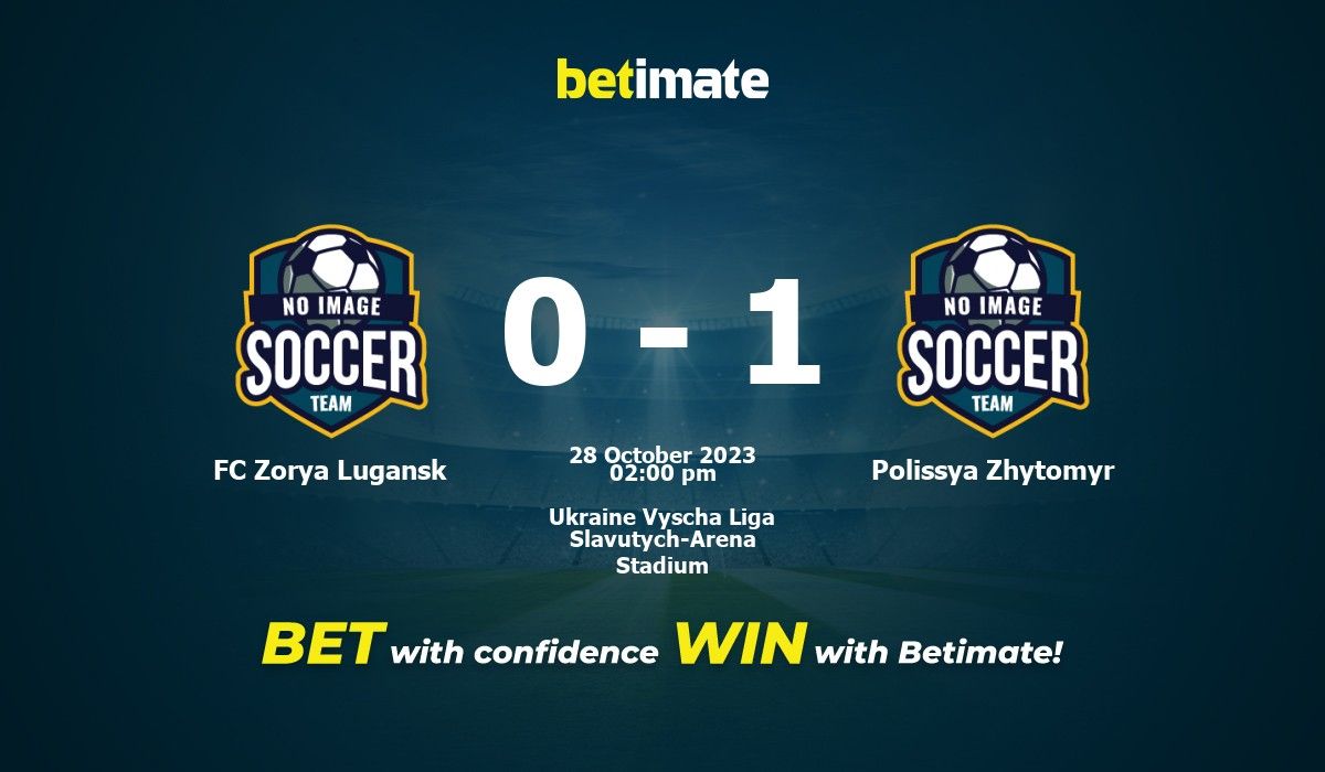 FC Zorya Lugansk vs Polissya Jytomyr Prédiction, cotes et conseils de ...