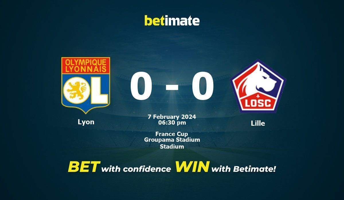 Lyon vs Lille Prédiction, cotes et conseils de paris 02/07/2024