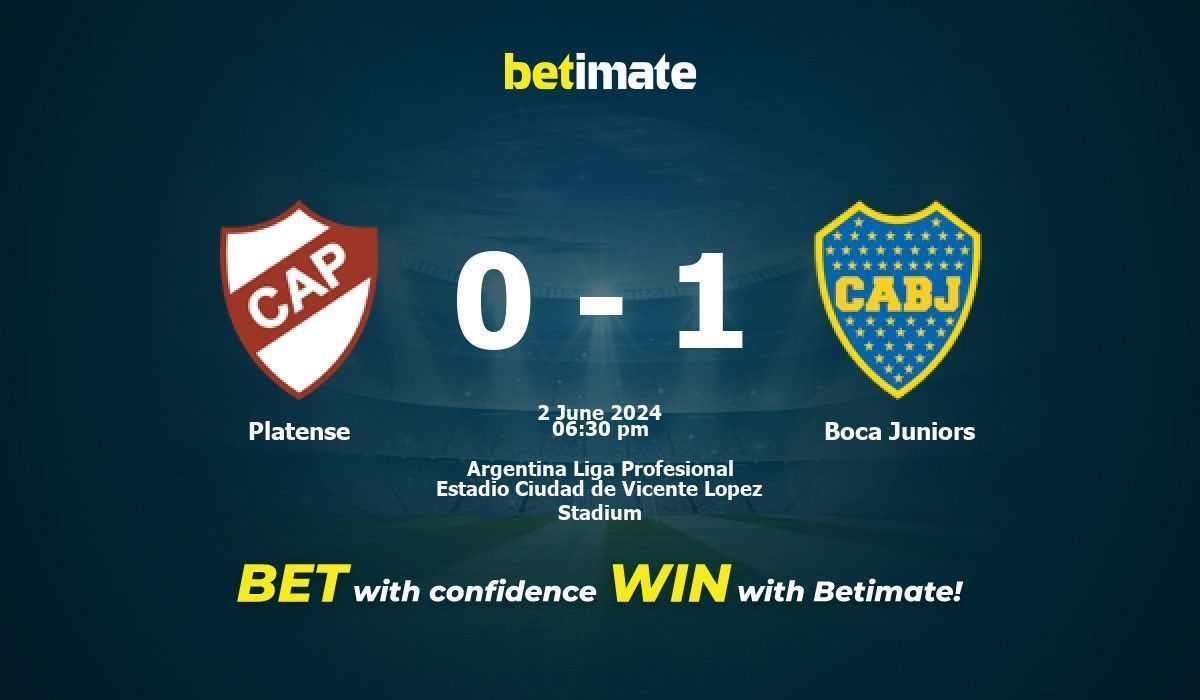 Platense vs Boca Juniors Prédiction, cotes et conseils de paris 02/06/2024