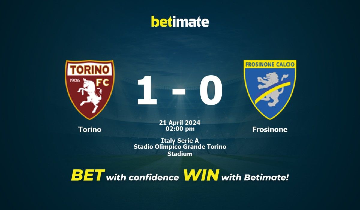 Torino vs frosinone prediction