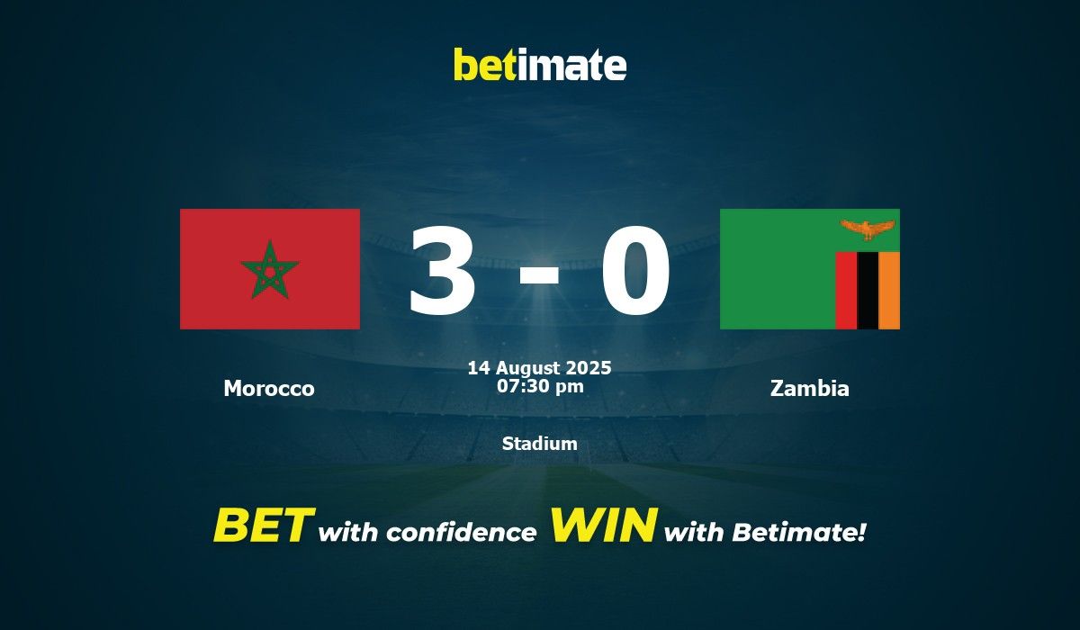 Maroko Vs Zambia: Drama dan Kemenangan 3-1 di Kejuaraan Afrika 2025