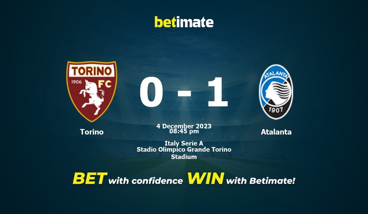 Torino x Atalanta - Palpite da Serie A TIM 23/24 - 04/12