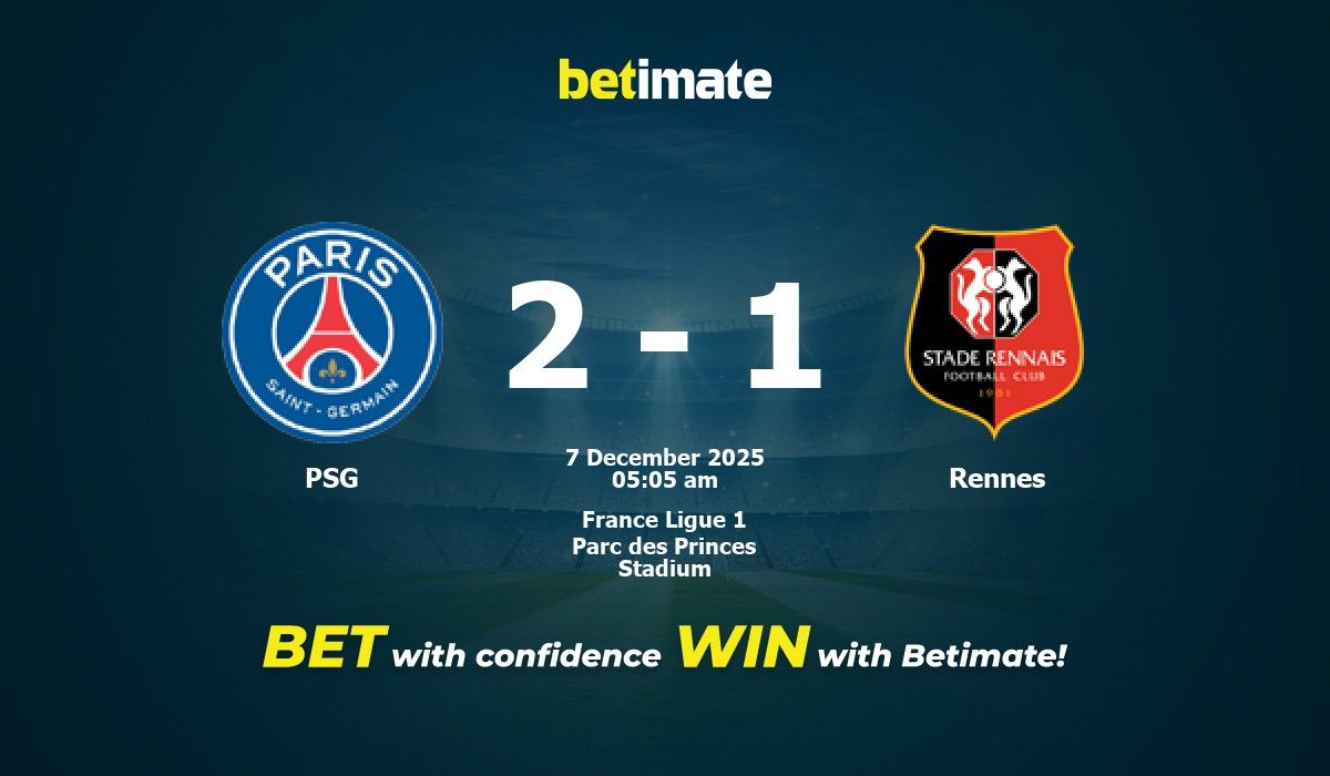 PSG 대 렌 프랑스 리그 1 경기 프리뷰
