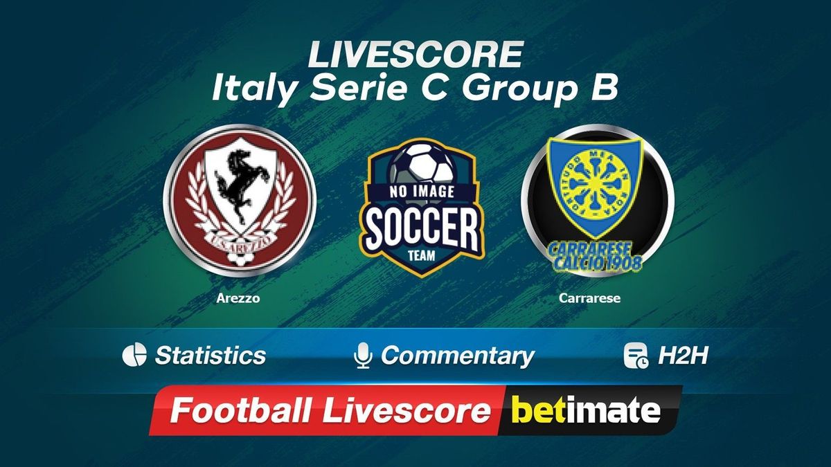 Arezzo vs Carrarese livescore 09 Sep 2023 Live football results 24 7