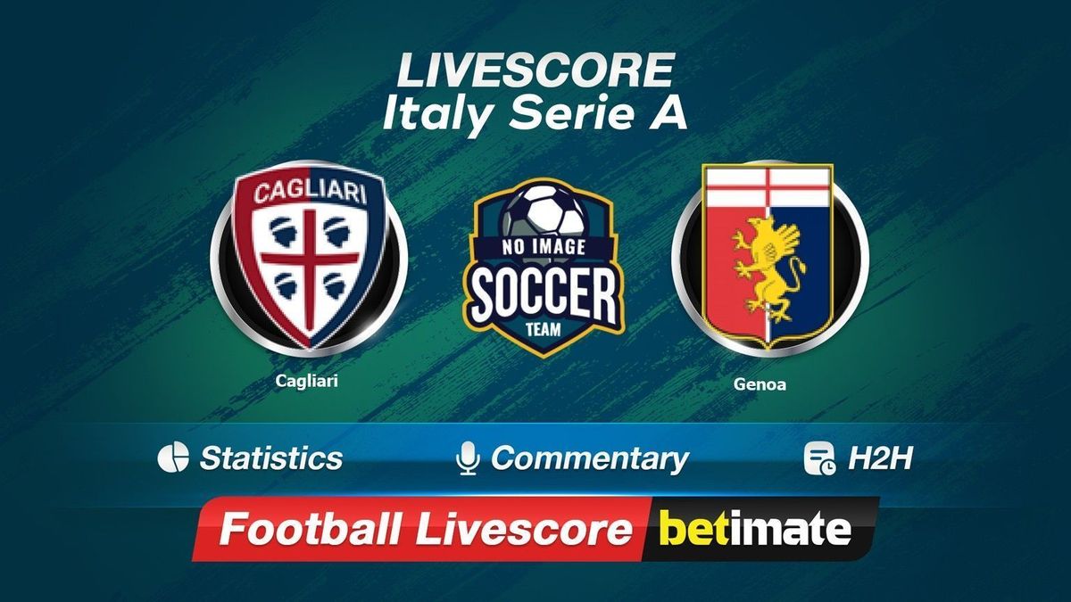 Cagliari vs Genoa livescore 05 Nov 2023 Live football results 24/7