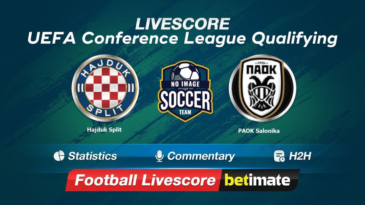 HNK Hajduk Split vs FC Spartak Trnava live score, H2H and lineups