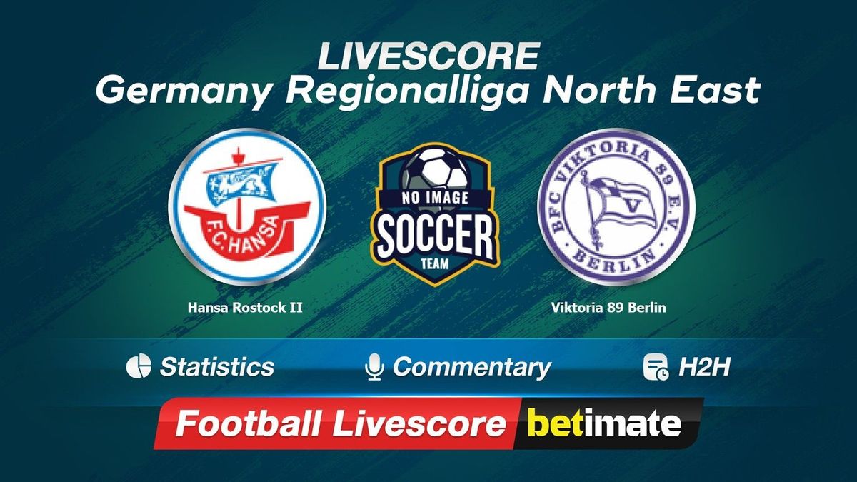 Hansa Rostock II vs Viktoria 89 Berlin livescore 12 Dec 2023 Live