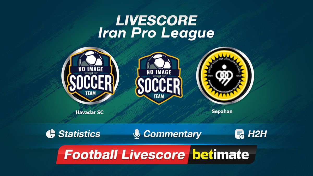 Sanat Naft Abadan vs Sepahan - live score, predicted lineups and H2H stats.