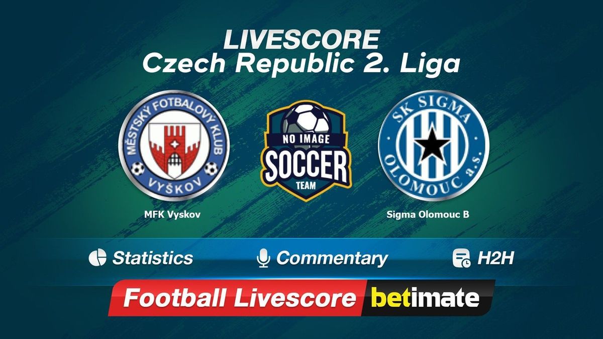 Vyskov vs Slavia Prague B - live score, predicted lineups and H2H