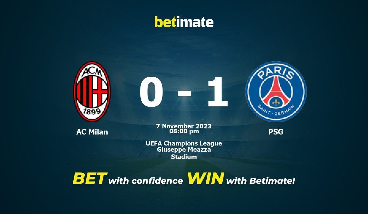 UEFA CHAMPIONS LEGAUE, 07/11/2023, MILAN × PSG, CHAMADA