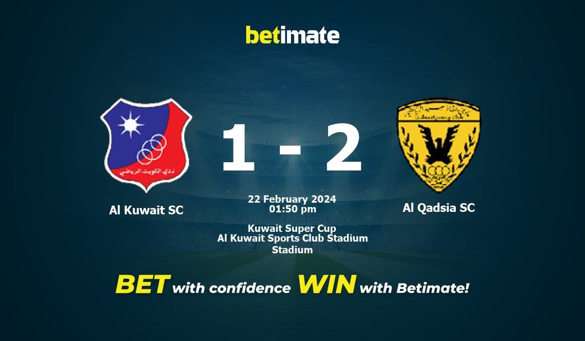 Al Kuwait SC vs Al Qadsia SC Prognóstico, Odds e Dicas de Apostas 22/02