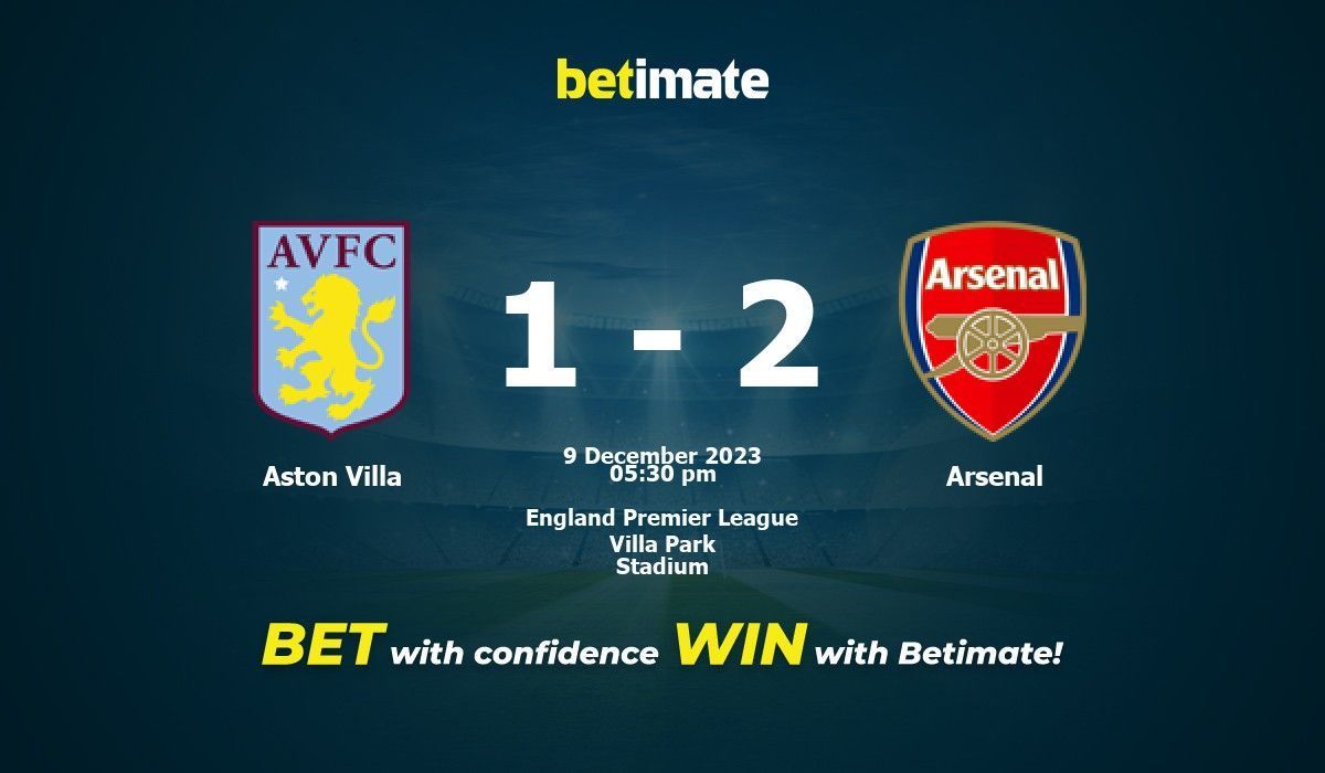 ASTON VILLA X ARSENAL AO VIVO - DIRETO DO VILLA PARK - PREMIER