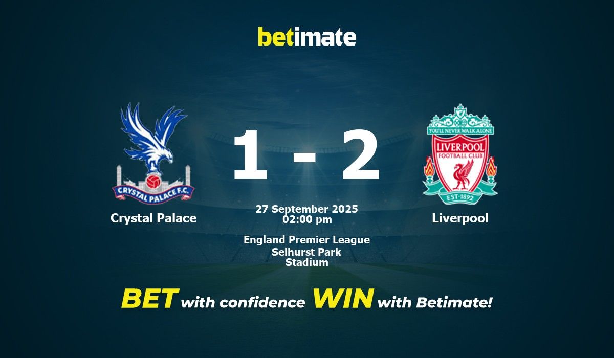 Palpite, probabilidades e dicas de apostas para Crystal Palace x ...