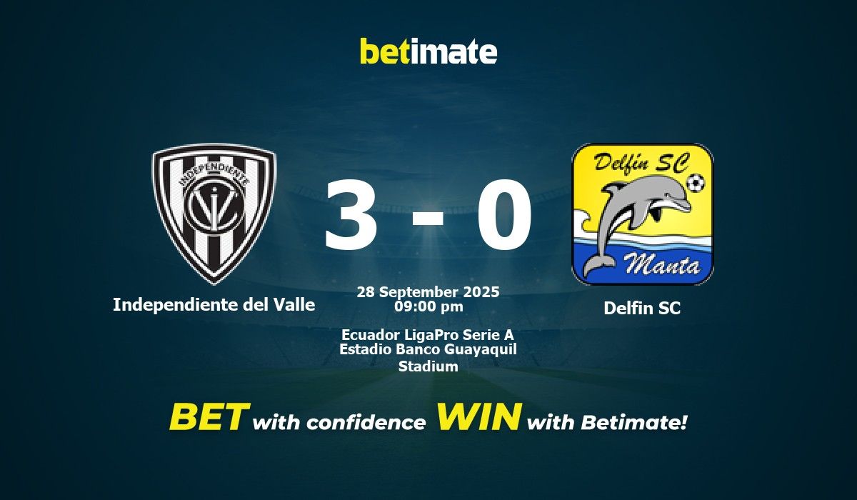 Independiente del Valle vs Delfin SC Prognóstico, Odds e Dicas de ...