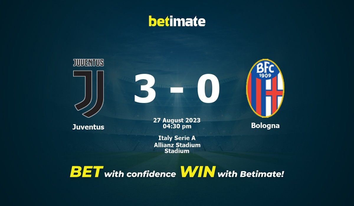 Juventus x Bologna: Palpites pelo Campeonato Italiano – 27/08