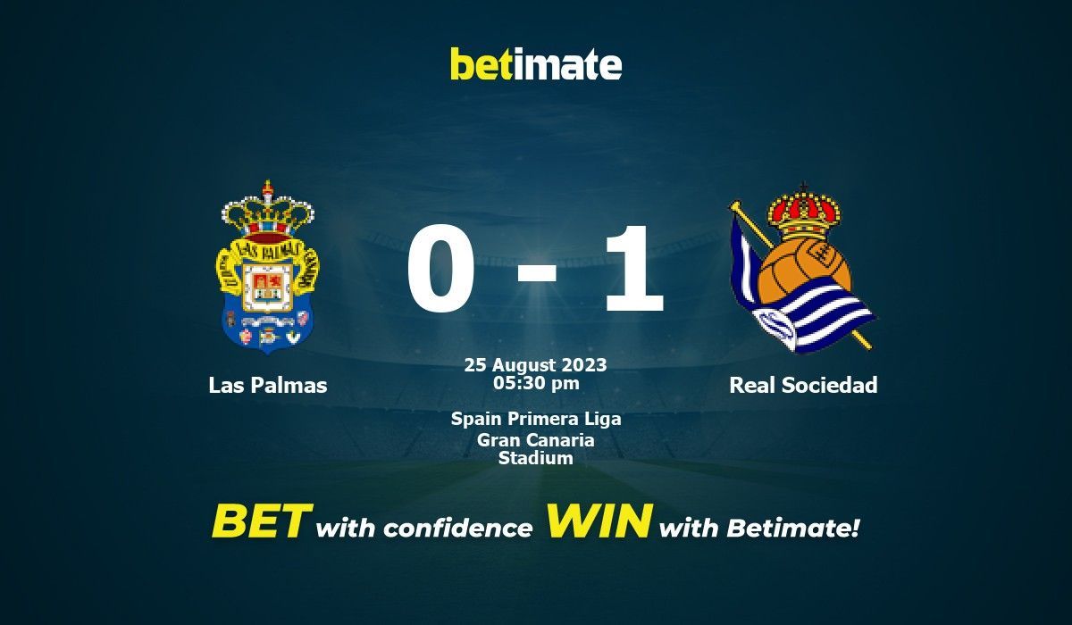 Las Palmas x Real Sociedad: Palpites Campeonato Espanhol - 25/8