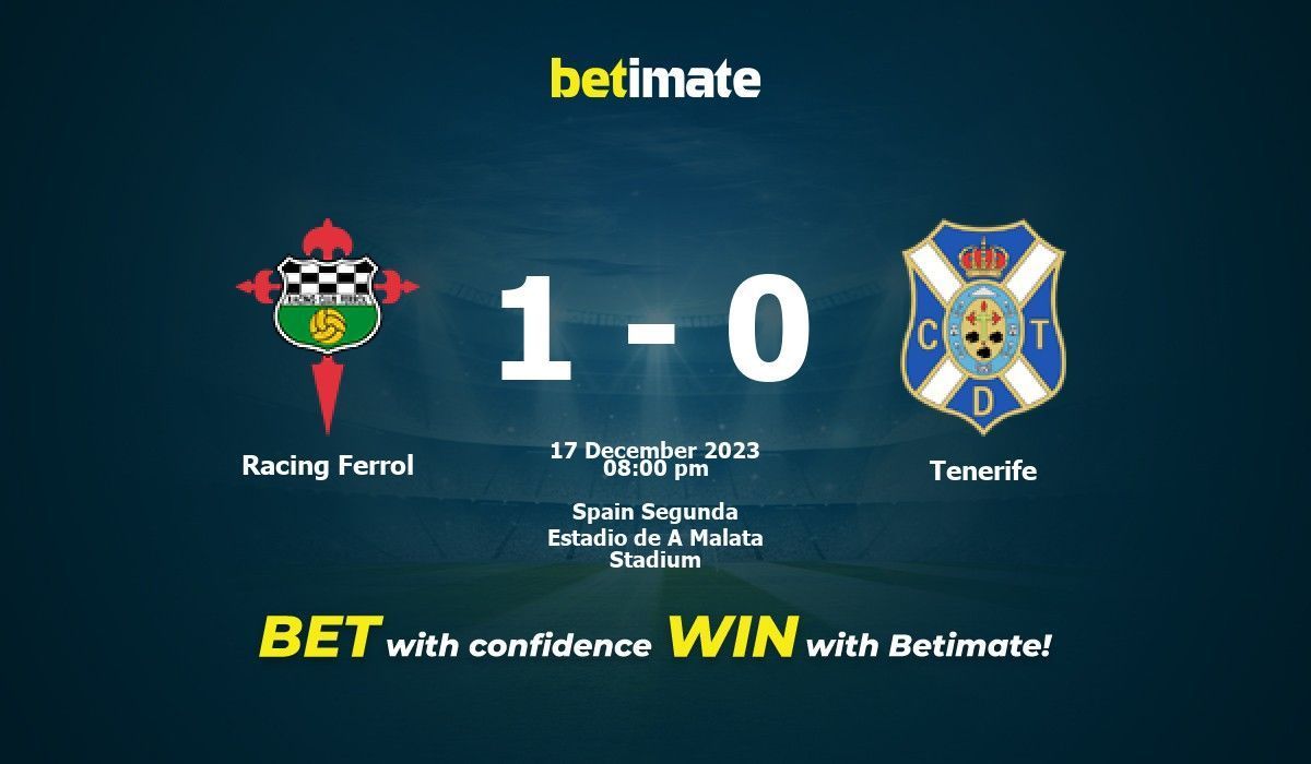 Racing de ferrol vs tenerife