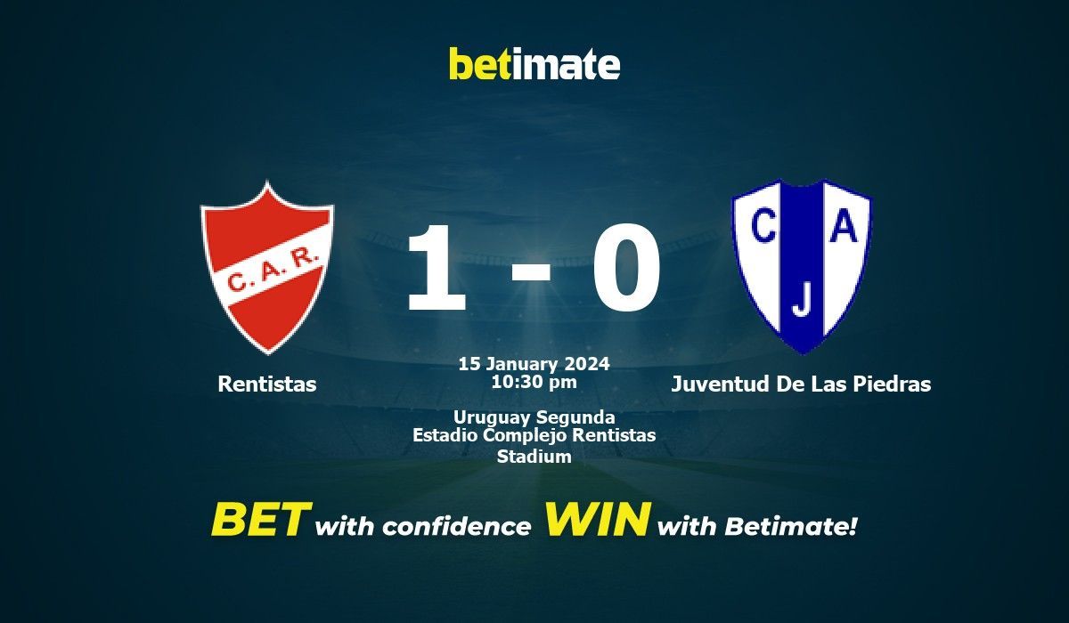 Rentistas x Juventud De Las Piedras Prognóstico, Odds e Dicas de