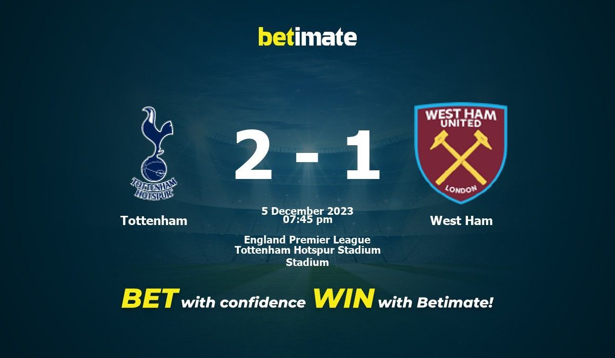 Tottenham - West Ham. Análise e previsão do jogo 