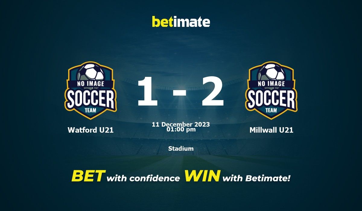 Watford U21 vs Millwall U21 Prognóstico, Odds e Dicas de Apostas 11/12/2023