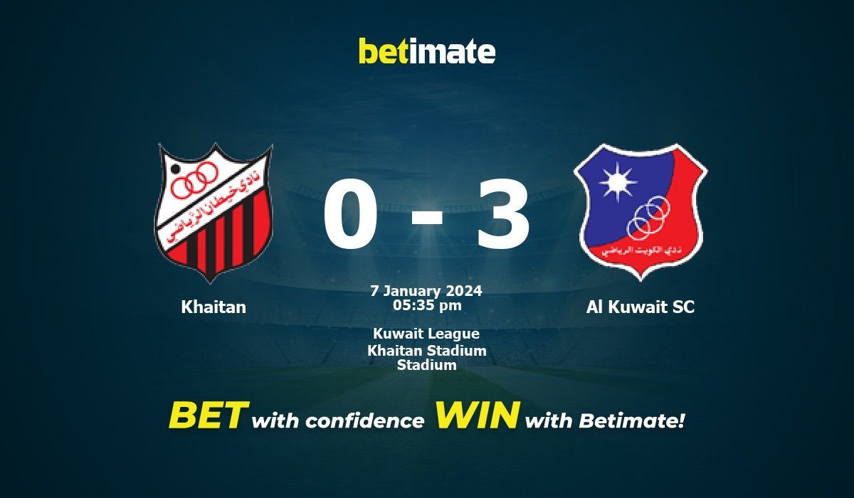 Хайтан vs Аль Кувейт СК Прогнозы, коэффициенты и советы по ставкам на