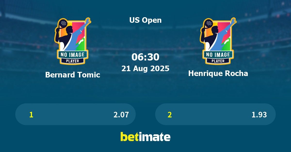 Bernard Tomic vs Henrique Rocha Prediction, Tennis Odds & Betting Tips