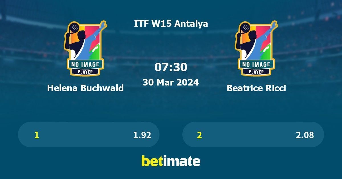 Helena Buchwald vs Beatrice Ricci Prediction Tennis Odds