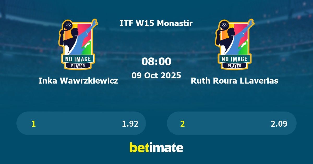 Inka Wawrzkiewicz vs Ruth Roura LLaverias Prediction, Tennis Odds ...