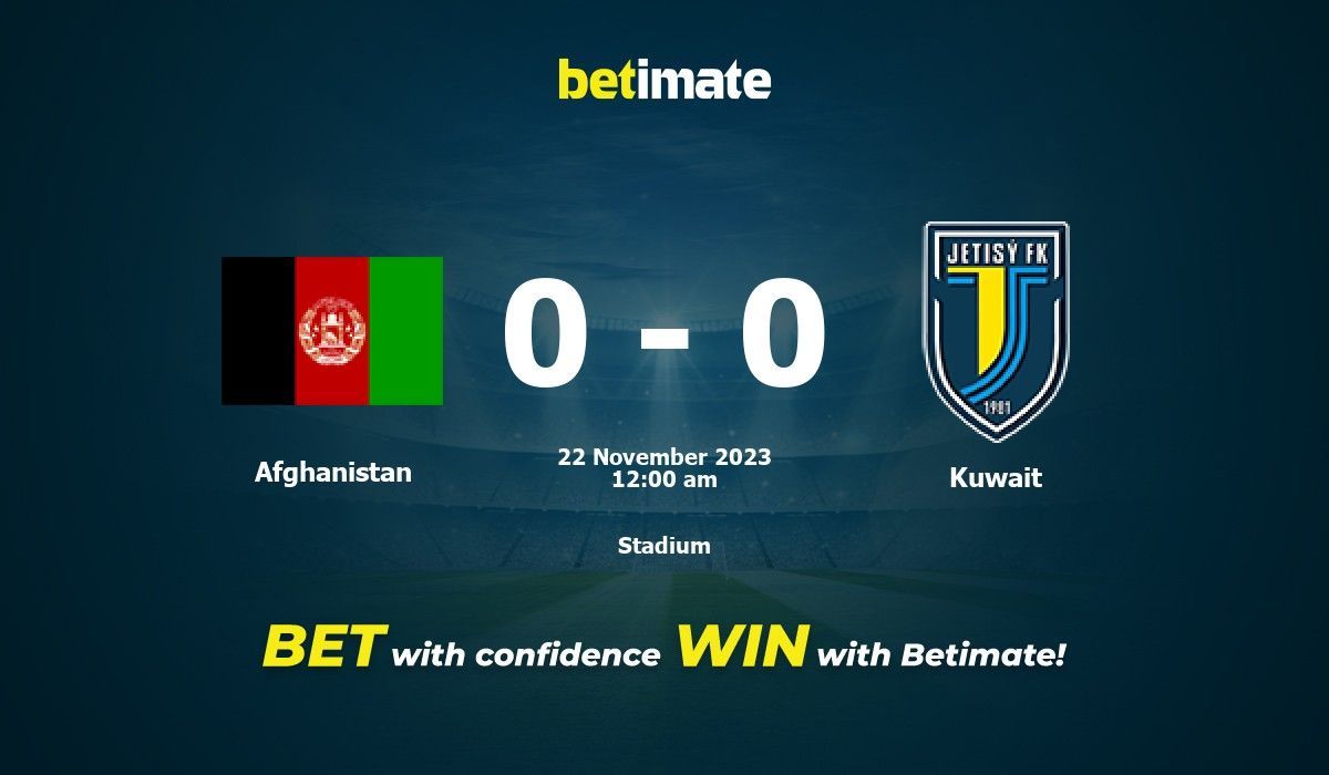 การทำนายอัฟกานิสถานกับคูเวตราคาต่อรองและเคล็ดลับการเดิมพัน 21/11/2023