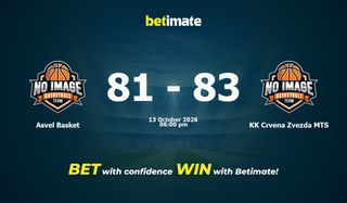 Asvel Basket vs KK Crvena Zvezda MTS Basketball Prediction, Odds & Betting Tips 10/13/2026