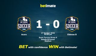 Prédiction et cotes du match Acero vs Eldense B, 17 octobre 2026