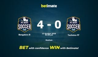 Bengaluru B 대 Technico FF 예측 및 확률, 2026년 10월 13일