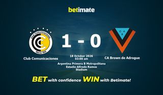 Club Comunicaciones 대 CA Brown de Adrogue 예측 및 확률, 2026년 10월 17일