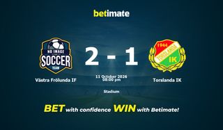 Västra Frölunda IF 대 Torslanda IK 예측 및 확률, 2026년 10월 11일