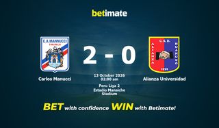 Carlos Manucci vs Alianza Universidad Prognoza i kursy, 13 października 2026