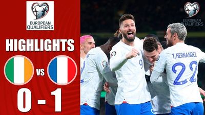 Irland vs. Frankreich Endstand, Ergebnis (EM-Qualifikation): Pavard Thunderbolt malt Dublin Bleu