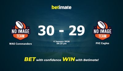 WAS Commanders vs PHI Eagles American Football Prediction, Odds & Betting Tips 01/04/2026