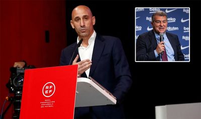 Der Präsident von Barcelona kritisiert Luis Rubiales, weil er Jenni Hermoso bei der Frauen-Weltmeisterschaft geküsst hat