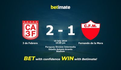 3 de Febrero vs Fernando de la Mora Vorhersage, Quoten & Wetttipps 15.07.2024