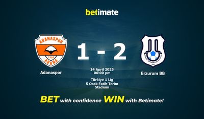 Adanaspor gegen Erzurum BB Vorhersage, Quoten und Wetttipps 14.04.2025