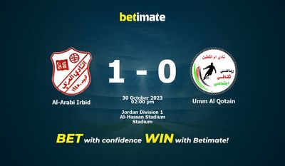 Al-Arabi Irbid gegen Umm Al Qotain Vorhersage, Quoten und Wetttipps 30.10.2023