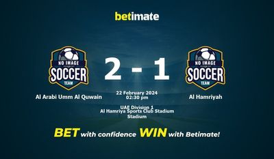 Al Arabi Umm Al Quwain gegen Al Hamriyah Vorhersage, Quoten und Wetttipps 22.02.2024