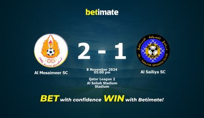 Al Mesaimeer SC vs. Al Sailiya SC Vorhersage, Quoten und Wetttipps 08.11.2024